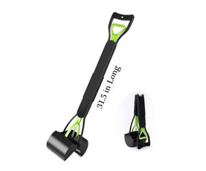 Ceasyde Large Dog Pooper Scooper, 31.5 Inch Extra Long Handle Foldable Poo Remover Grabber Picker for Outdoor Garden/Indoor Cat and Dog Animal Waste, No Need To Stoop for Remove rubbish