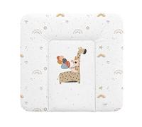 Ceba Baby - Baby Changing mat - Soft Changing mat - Changing Table mats 80 x 75 cm, 50 x 70 cm, 72 x 75 cm, Waterproof, Washable - Giraffe - 72x75 cm