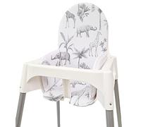 CEBA Childrens Universal Highchair Padded Insert - Compatible with IKEA Antilop Model - Safari Animals