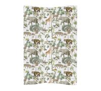 Ceba COSY Anti Roll Deluxe Unisex Baby Waterproof Changing Mat - Colourful Safari