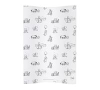 Ceba Deluxe Unisex Baby Waterproof Changing Mat - Anti Roll Cosy Black & White Winnie The Pooh