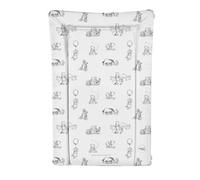 Ceba Deluxe Unisex Baby Waterproof Changing Mat With Raised Edges Black & White Winnie The Pooh