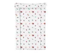 Ceba Deluxe Unisex Baby Waterproof Changing Mat With Raised Edges, Colourful Woodland Animals