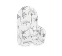 Ceba Waterproof & Soft Padded Highchair Seat Insert - Monochrome Safari Animals