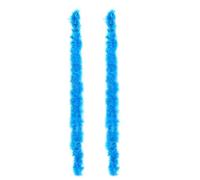 Ceboic 2 Pcs Colorful Feather Boas, 6.6ft Long Fluffy Feather Boa Fancy Dress Accessories for Women Girls Dancing Wedding Party Cosplay Halloween Christmas Carnival (Lake Blue)