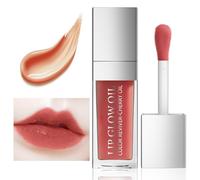 Ceboic Hydrating Lip Glow Oil, Moisturizing Lip Oil, Long Lasting Plumping Lip Gloss Non-Sticky Transparent Toot Lip Balm, Tinted Lip Prevents Lip Lines and Dry Cracked Lips (Rosewood)