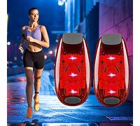 Ceboic LED Safety Lights, 2 Pack Super Bright Clip On Strobe Light High Visibility Bike Tail Light, Running Lights with 3 Lighting Modes for Joggers, Kids, Dogs, Bicycle, Walking (Red)