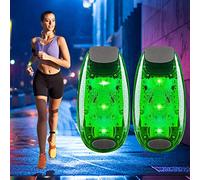 Ceboic LED Safety Lights, 2 Pack Super Bright Clip On Strobe Light High Visibility Bike Tail Light, Running Lights with 3 Lighting Modes for Joggers, Kids, Dogs, Bicycle, Walking (Green)