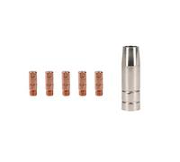 Cebora 130 & 110 / Snap On 130 1x Shroud/Nozzle & 5X 0.6mm Welding Tips