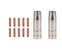 Cebora 130 & 110 / Snap On 130 2X Shroud/Nozzle & 10x 0.6mm Welding Tips