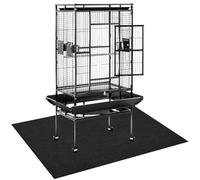 CebraBounze Large Bird Cage Mat, 35x47 Inch Under Pet Cage Mat for Bird Cages, Dog Crate, Reptile Aquariums, Waterproof Felt Liner with Non-Slip Backing for Kennel Training, Floor Protector