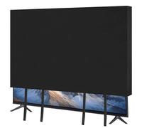 CebraBounze TV Cover for Moving 60"-65" Flat Screen Heavy Duty Felt Protector Anti-Scratch Dust Resistant with Bottom Straps for Home Renovation Transport Pet Scratch Furniture Protection (Black)