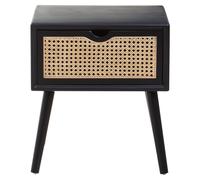 Cebu 1 Drawer Side Table Interiors by Premier Black One Size