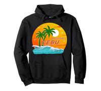 Cebu Philippines Palm Trees Beach Sunset Souvenir Island Pullover Hoodie