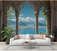 CECE&COLE Bay False Window Bedroom Large Wall Murals