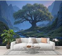 CECE&COLE Canyon Giant Tree Silk Wallpaper 300×210 CM