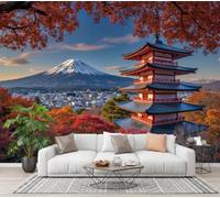 CECE&COLE City Autumn Scenery Mural Wallpaper for Living Room Decor