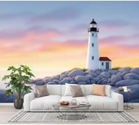 CECE&COLE Coastal Lighthouse Wallpaper for Living Room