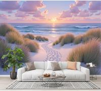 CECE&COLE Coastline Landscape Mural Wallpaper for Living Room Bedroom Decor