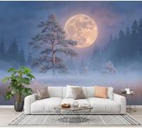 CECE&COLE Grassland Moonlit Night Silk Wallpaper 250×175 CM