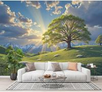CECE&COLE Grassland Scenery Mural Wallpaper for Living Room Bedroom Decor