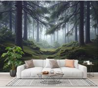 CECE&COLE Jungle Moss Mural Wallpaper for Living Room Bedroom Decor