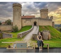 CECE&COLE Medieval Stone Castle Wallpaper for Living Room