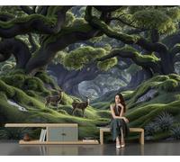 CECE&COLE Moss Forest Silk Wallpaper 300×210 CM (W×H)