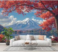 CECE&COLE Mount Fuji Scenery Mural Wallpaper for Living Room Bedroom Decor