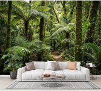 CECE&COLE Primeval Rainforest Mural Wallpaper for Living Room Decor