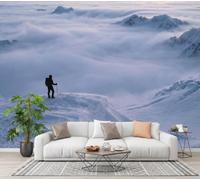 CECE&COLE Snow-Capped Mountains Scenery Wallpaper for Living Room