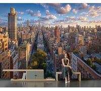 CECE&COLE Urban Architectural Complex Bedroom Large Wall Murals