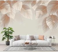 CECE&COLE Wall Mural Modern Paper Art Botanical 300×210 CM | Round Leaves Veins, Wallpaper, Silk Premium Art Print Wall Mural, Decoration Poster Picture Design