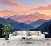 CECE&COLE Watercolor Landscape Bedroom Large Wall Murals