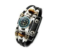 CECE&COLE Zodiac Bracelet For Men Women,Luminous Handmade Multi-Layered Beaded Bracelet,Zodiac Signs Bracelet Star Sign Constellation Capricorn Scorpio Libra Horoscope Bracelet Gifts,Libra,20.5Cm