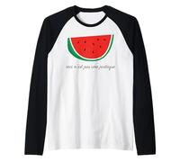 Ceci n'est pas une pastèque Raglan Baseball Tee