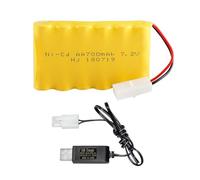 Cecicebb 7.2V 700mAh NiCd AA Battery Pack with Standard Tamiya Plug for RC Car RC Truck Household Appliances RC Toys 7.2V Volt Battery