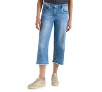 Cecil 3/4 Wide Leg Jeans Light Blue Washed 27