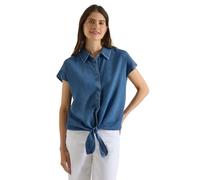 Cecil Dropped Shoulder Shirt Blouse in Denim Look Mid Blue Wash S