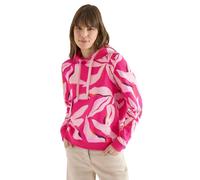 Cecil Hoodie with Floral Pattern Beetroot Pink L