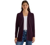 Cecil Open Cardigan with Long Sleeves Eggplant Red XL