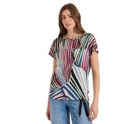 Cecil Palm Breeze Green S T-Shirt with Mesh Insert