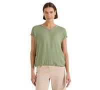 Cecil Short-Sleeved Blouse Shirt with Structure Mix Deep Matcha Green L