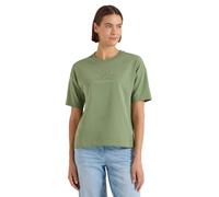 Cecil Short-Sleeved Sweatshirt with Embroidery Deep Matcha Green XL