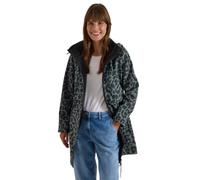 Cecil Softshell Coat with Hood and Leo Pattern Shadow Khaki S