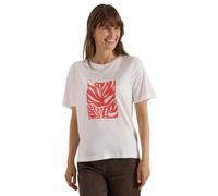 Cecil T-Shirt with Crew Neck and Front Print Vanilla White S