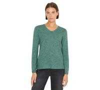 Cecil Women's 3015596 V-Neck Jumper, Smoky Green Heather Melange, XS