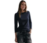 Cecil Women's 317389 Basic Boatneck 03 T-Shirt, Universal Blue, M
