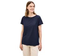 Cecil Women's 3226755 Textured Shirt in Plain Colour, Urban Navy Blue, L