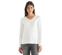 Cecil Women's 3227271 V-Neck Long-Sleeved Shirt, Vanilla White, XXL
